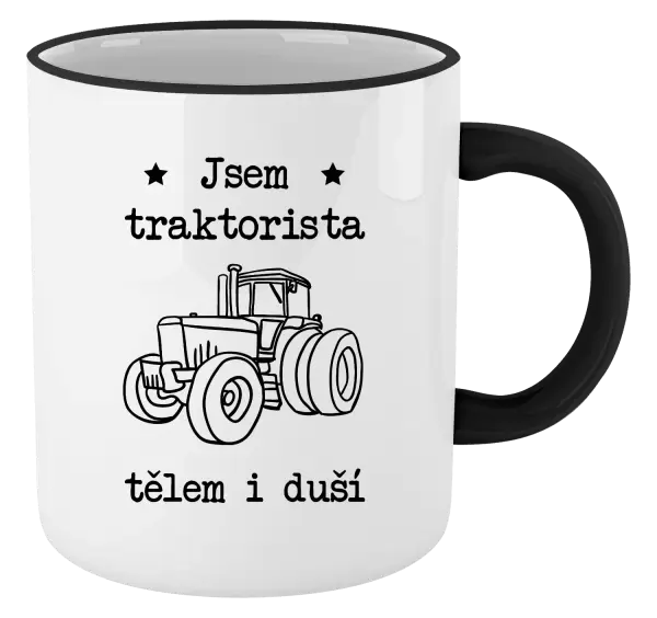 Hrnek Jsem traktorista tělem i duší