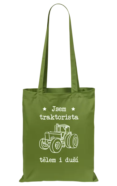 Látková taška Jsem traktorista tělem i duší