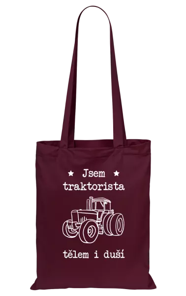 Látková taška Jsem traktorista tělem i duší