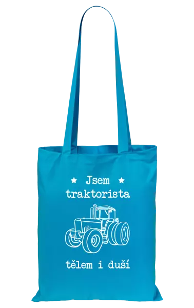 Látková taška Jsem traktorista tělem i duší