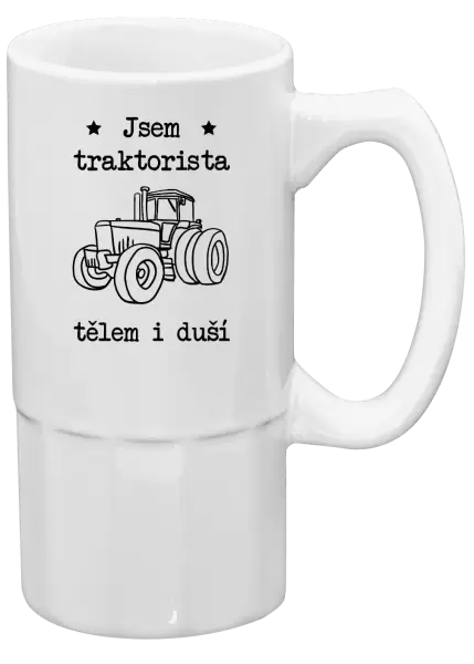 Půllitr Jsem traktorista tělem i duší