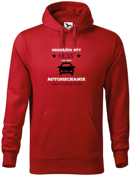 Pánská mikina Nesnáším být sexy, ale jsem automechanik