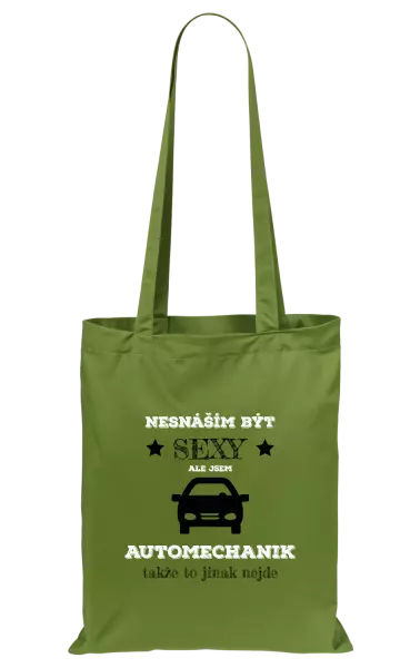 Látková taška Nesnáším být sexy, ale jsem automechanik