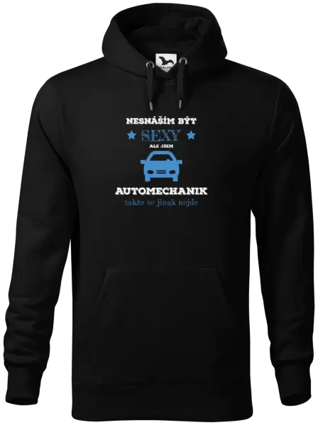 Pánská mikina Nesnáším být sexy, ale jsem automechanik