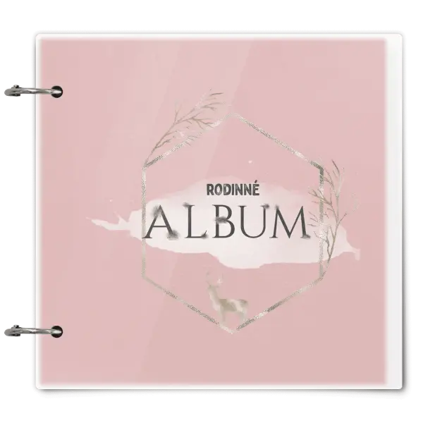Plexi album se sponami Zlatý jelen v šestiúhelníku
