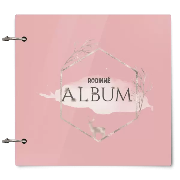 Plexi album se sponami Zlatý jelen v šestiúhelníku