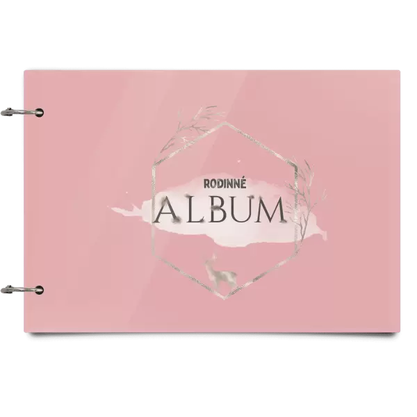 Plexi album se sponami Zlatý jelen v šestiúhelníku
