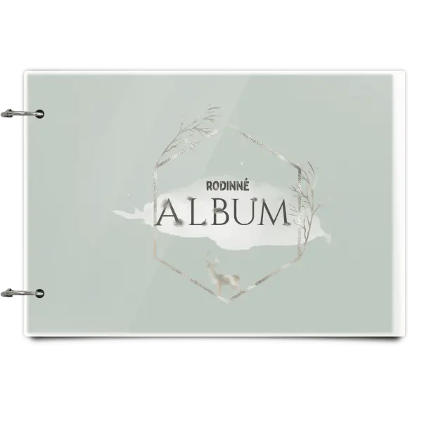 Plexi album se sponami Zlatý jelen v šestiúhelníku
