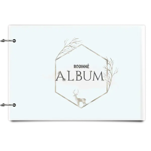 Plexi album se sponami Zlatý jelen v šestiúhelníku
