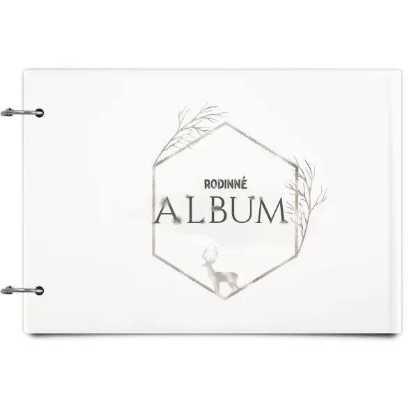 Plexi album se sponami Zlatý jelen v šestiúhelníku