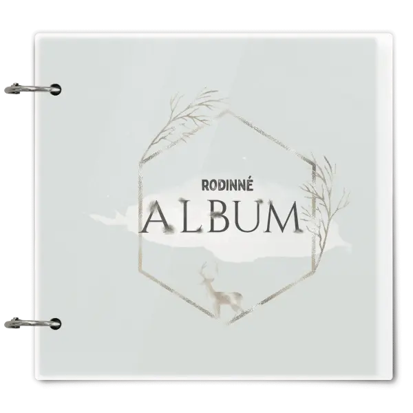 Plexi album se sponami Zlatý jelen v šestiúhelníku