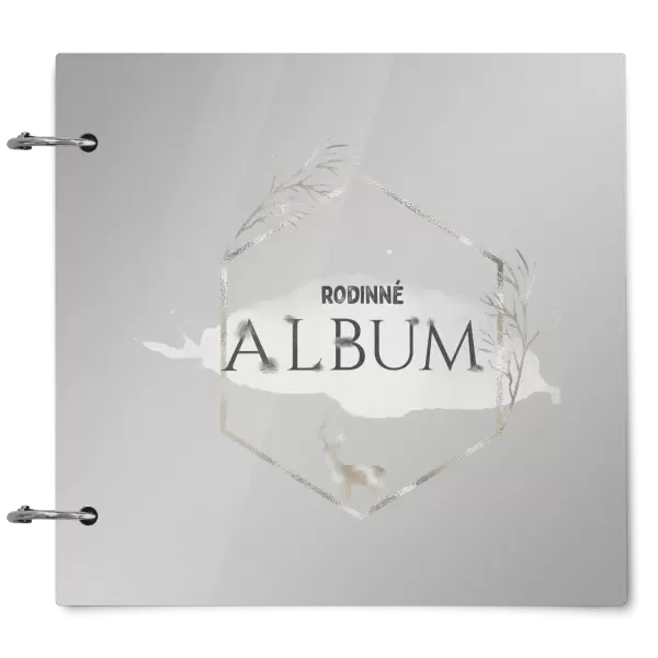 Plexi album se sponami Zlatý jelen v šestiúhelníku