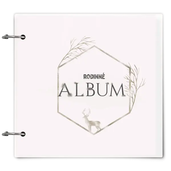 Plexi album se sponami Zlatý jelen v šestiúhelníku