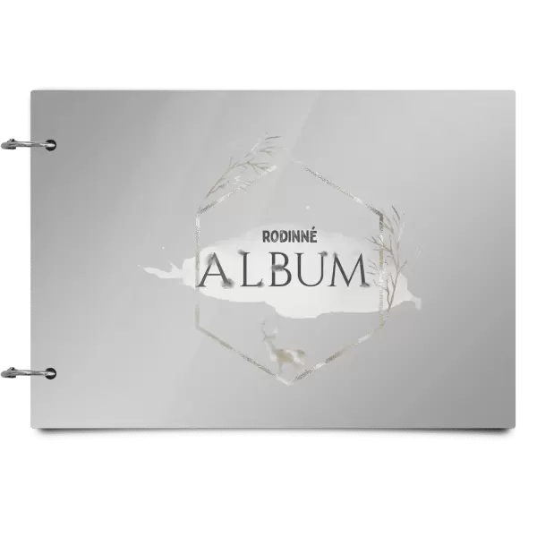 Plexi album se sponami Zlatý jelen v šestiúhelníku