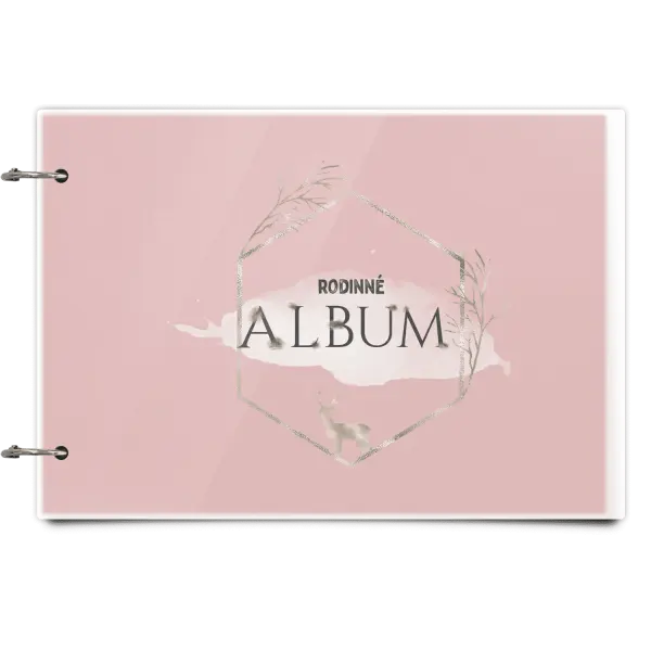 Plexi album se sponami Zlatý jelen v šestiúhelníku