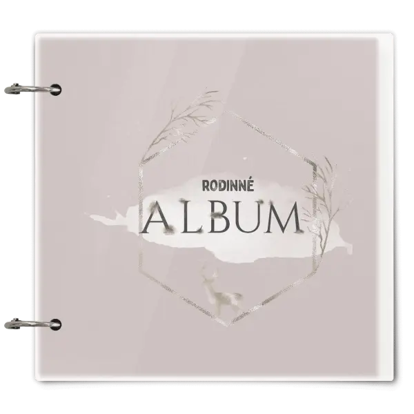 Plexi album se sponami Zlatý jelen v šestiúhelníku