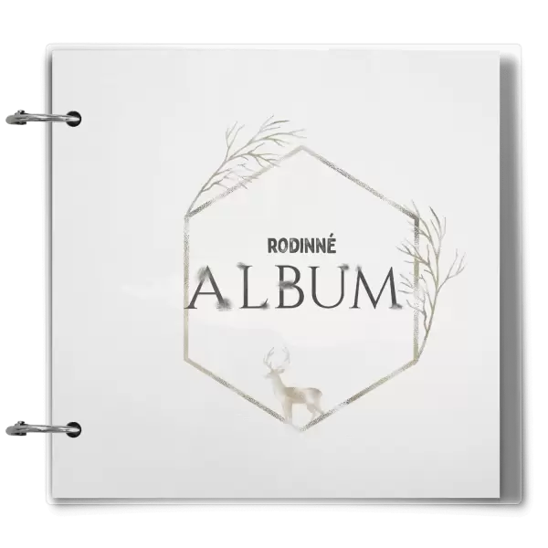 Plexi album se sponami Zlatý jelen v šestiúhelníku