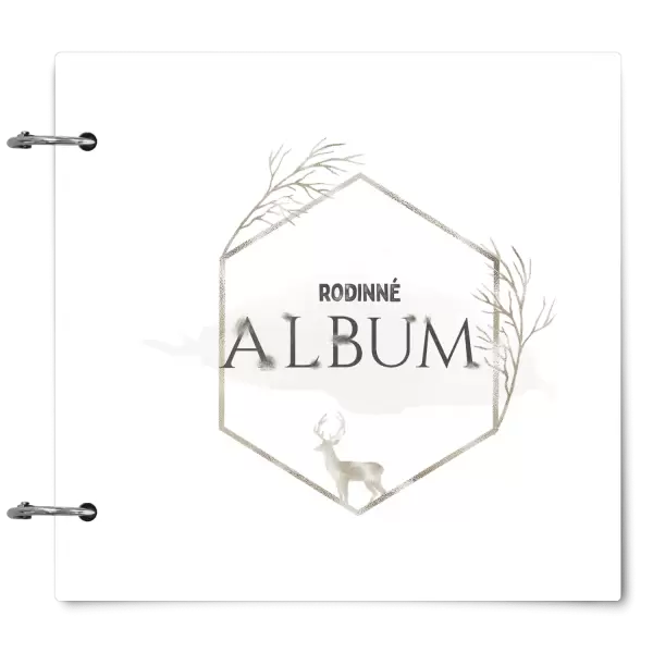 Plexi album se sponami Zlatý jelen v šestiúhelníku