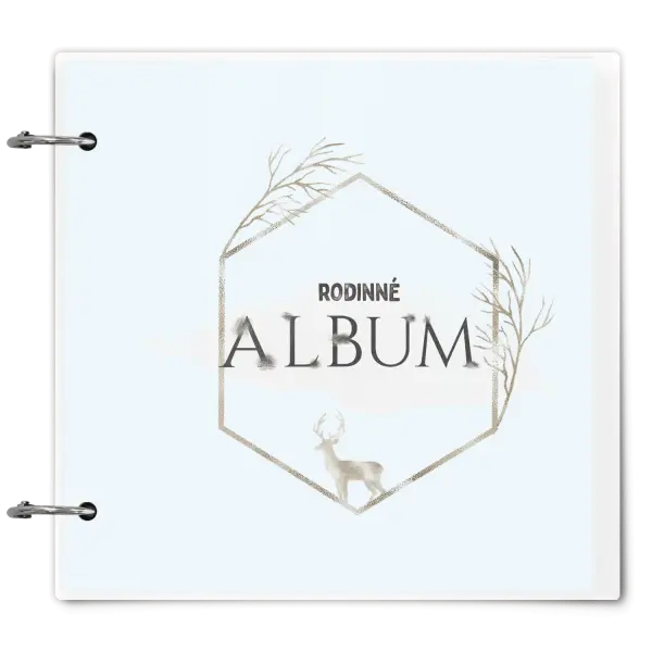 Plexi album se sponami Zlatý jelen v šestiúhelníku