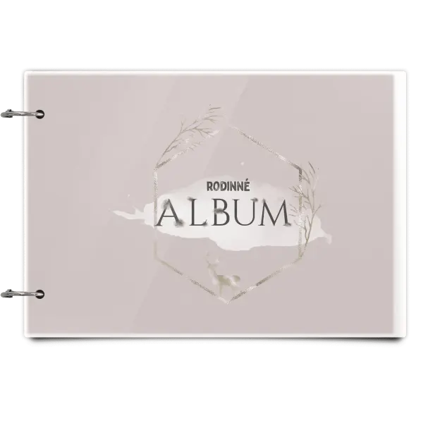 Plexi album se sponami Zlatý jelen v šestiúhelníku