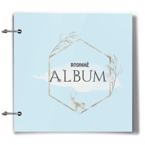 Plexi album se sponami Zlatý jelen v šestiúhelníku