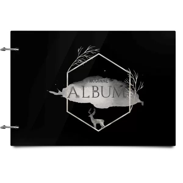 Plexi album se sponami Zlatý jelen v šestiúhelníku