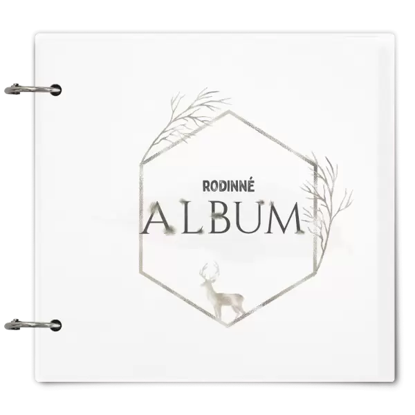 Plexi album se sponami Zlatý jelen v šestiúhelníku