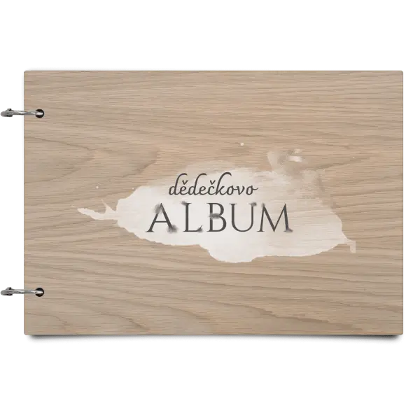 Dřevěné album se sponami Zajíc se jménem