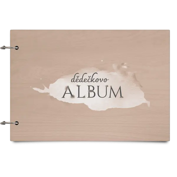 Dřevěné album se sponami Zajíc se jménem