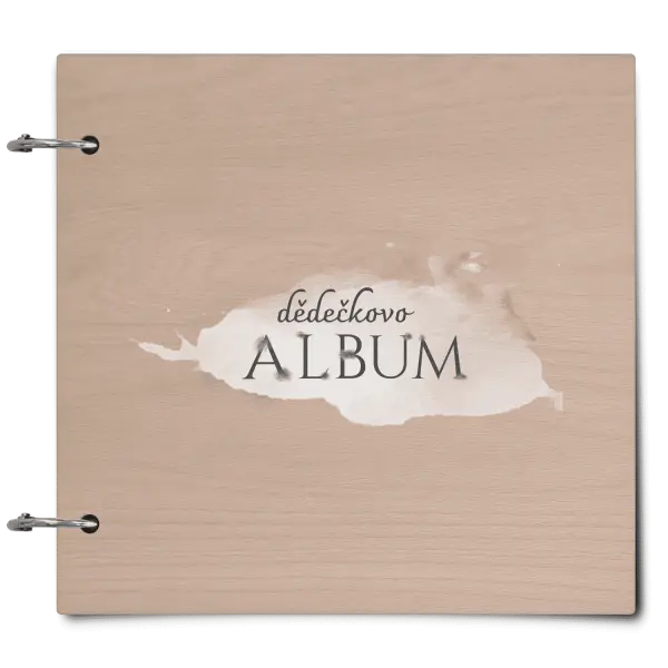 Dřevěné album se sponami Zajíc se jménem