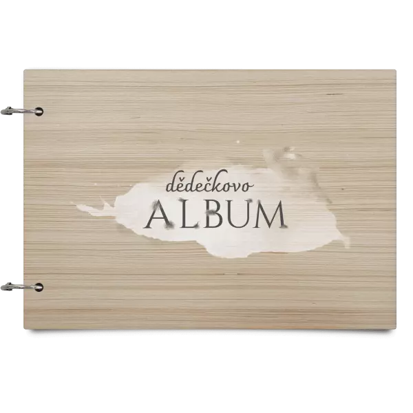 Dřevěné album se sponami Zajíc se jménem