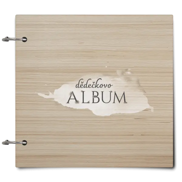 Dřevěné album se sponami Zajíc se jménem
