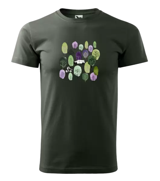 Pánské tričko Kemp v lese