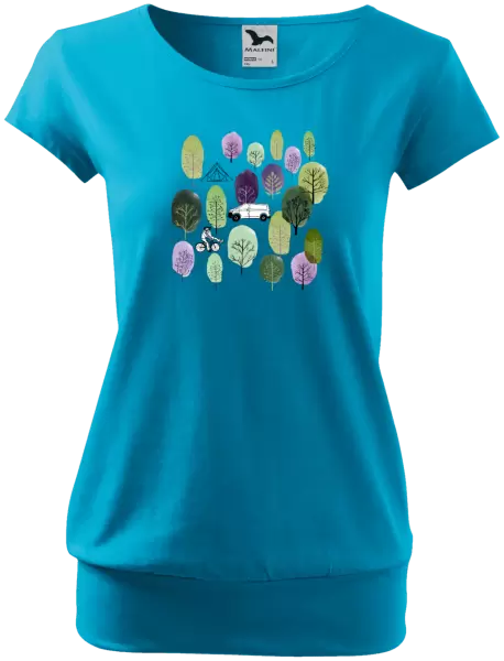 Dámské tričko Kemp v lese