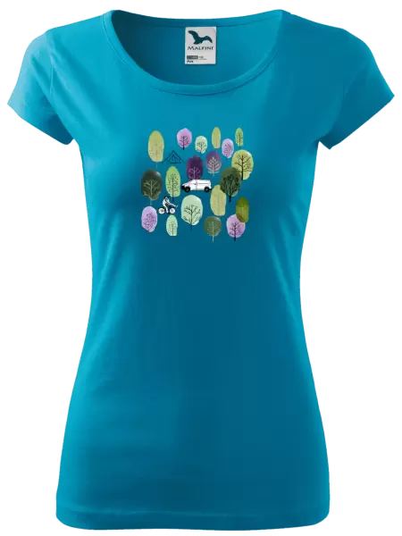 Dámské tričko Kemp v lese