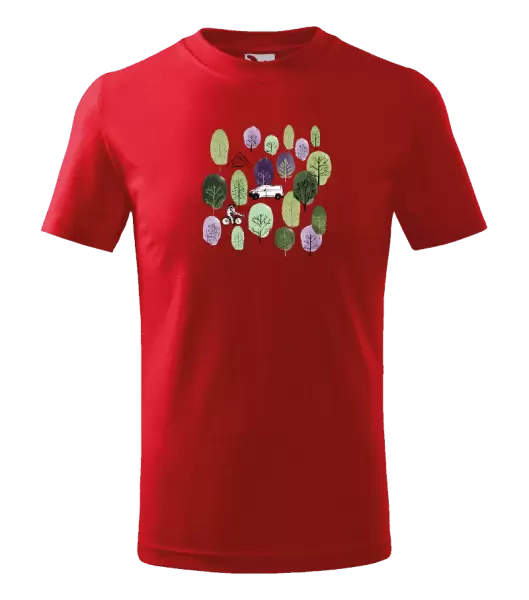 Dětské tričko Kemp v lese