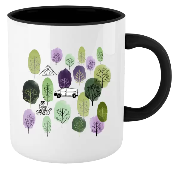 Hrnček  Kemp v lese