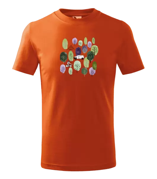 Dětské tričko Kemp v lese