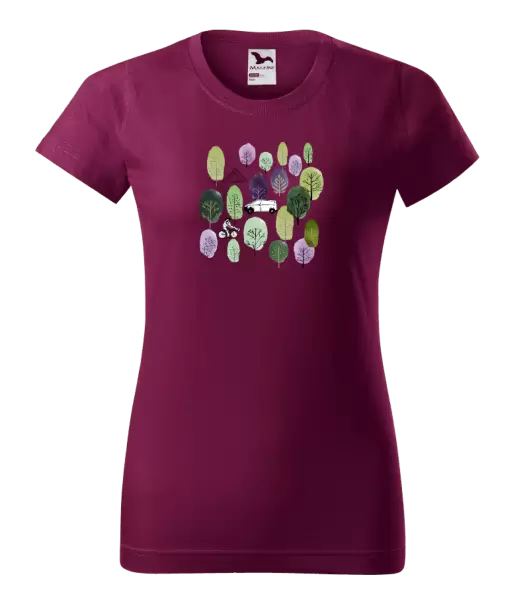 Dámské tričko Kemp v lese