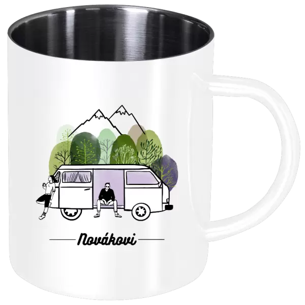Nerezový hrnček Camp car