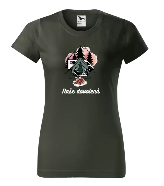 Dámské tričko Camp, naše dovolená