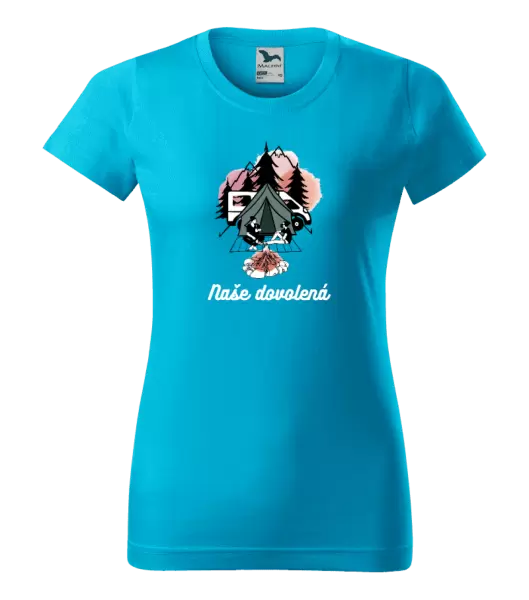 Dámské tričko Camp, naše dovolená