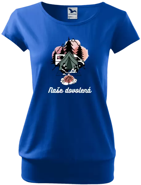 Dámské tričko Camp, naše dovolená