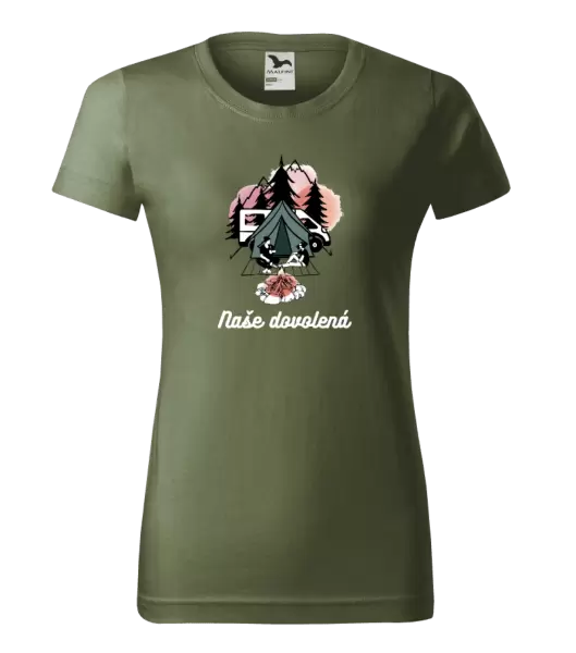 Dámské tričko Camp, naše dovolená