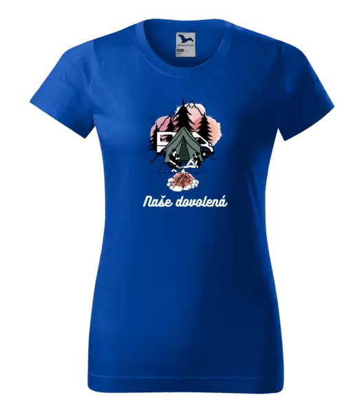 Dámské tričko Camp, naše dovolená