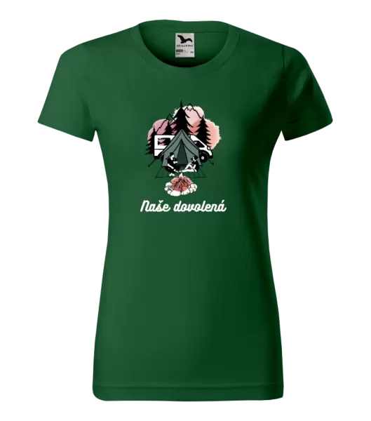 Dámské tričko Camp, naše dovolená