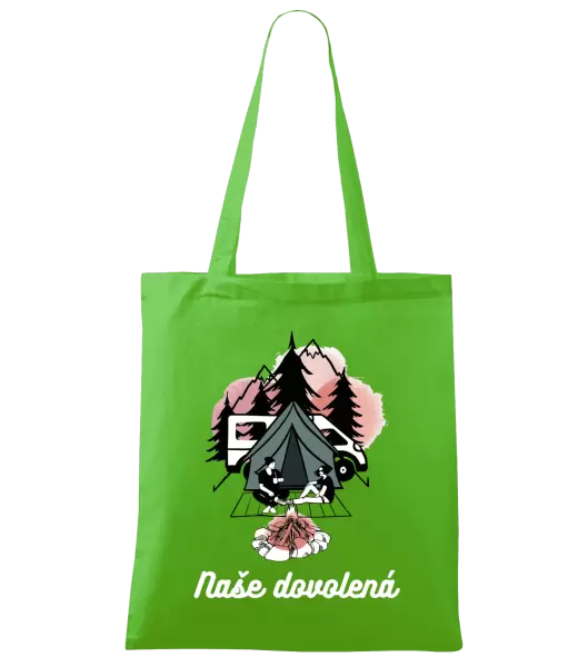 Látková taška Camp, naše dovolená