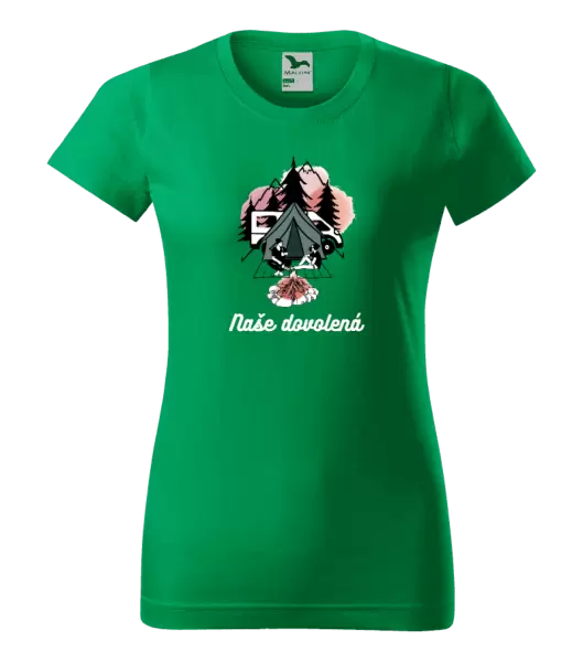 Dámské tričko Camp, naše dovolená