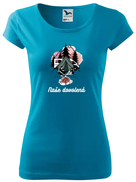 Dámské tričko Camp, naše dovolená