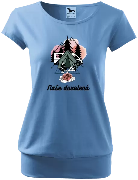 Dámské tričko Camp, naše dovolená